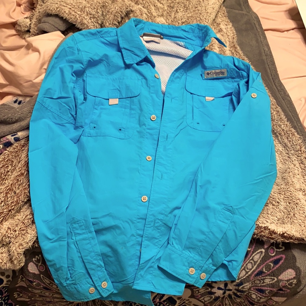 Columbia kids fishing shirt